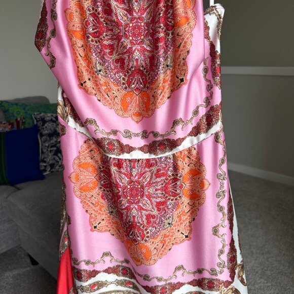 NEW Aakaa Maxi Dress in Pink and Red - Picture 4 of 6
